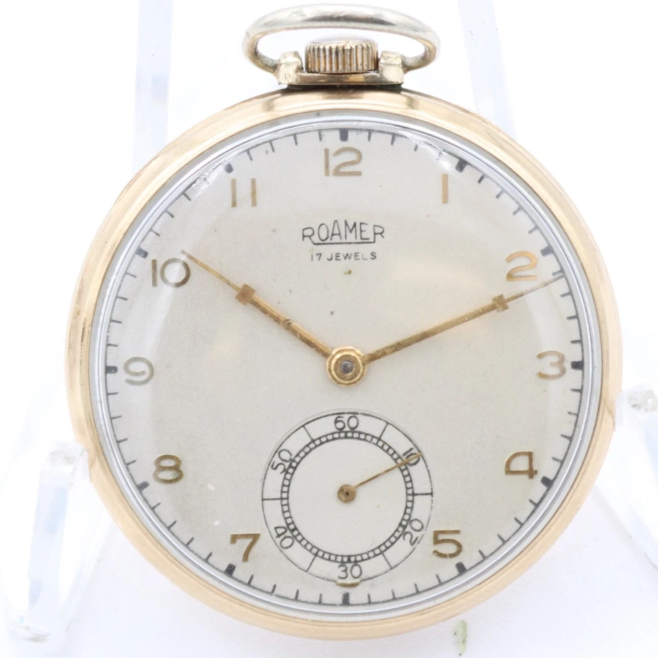 Vintage Roamer 17 Jewel Mechanical Pocket Watch MST 287 10k RGPSwiss Made - Image 1 of 4