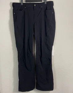 Duluth Trading Co Flexpedition Cargo Pants Womens 16 x 31 Black Straight Leg - Picture 1 of 7