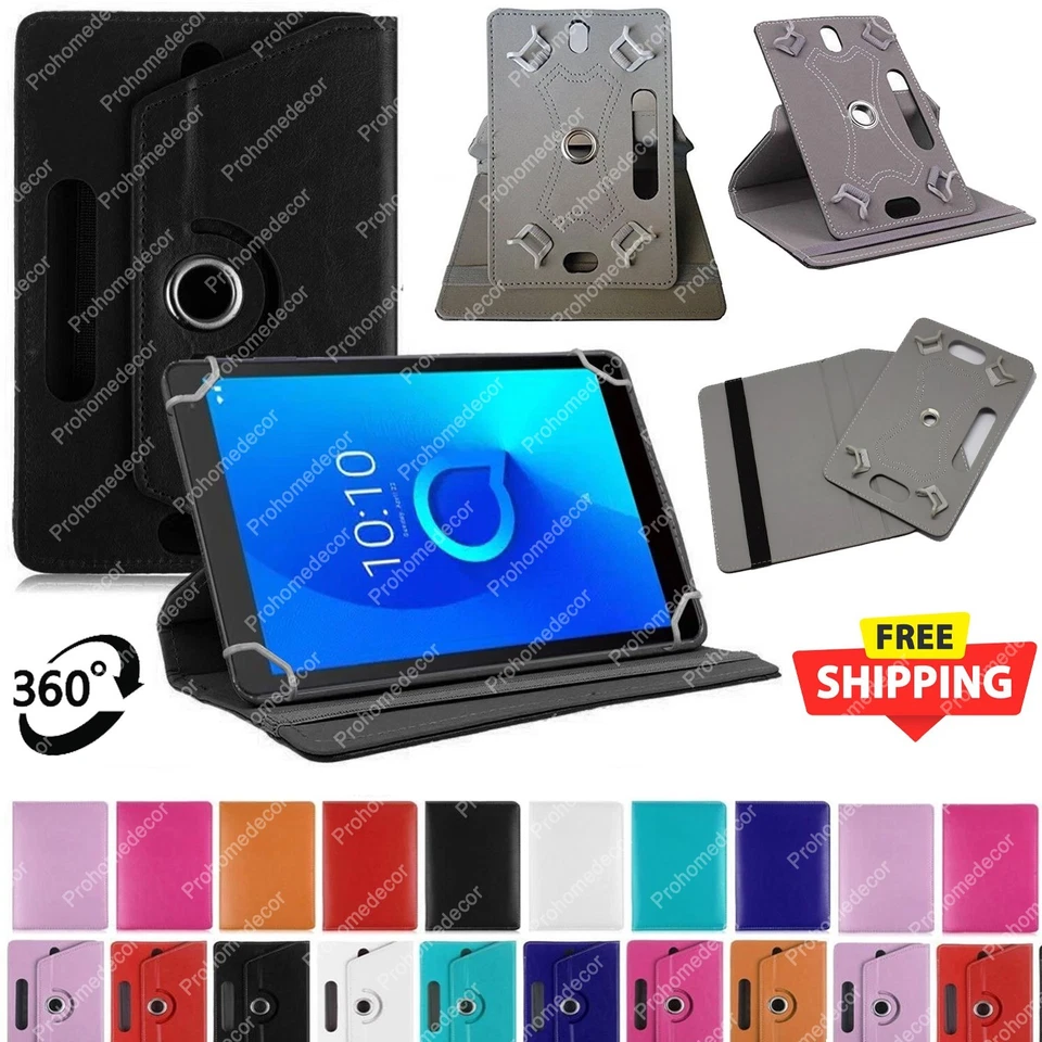 Universal Tablet Cover Fits for ALL 10" 10.1-inch Android Tab 360 rotating Case - Image 1 of 4