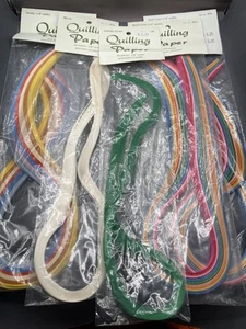 QUILING PAPER STRIPS ART LOT NEW CRAFTS SCRAPBOOKING - Picture 1 of 8