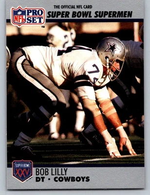 1990-91 Pro Set Super Bowl XXV Silver Anniversary #85 Bob Lilly Dallas Cowboys - Image 1 of 2
