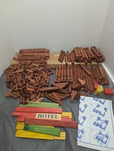 Lincoln Logs ca. 5 Pfund 290+ Stück plus Anleitung - Bild 1 von 8