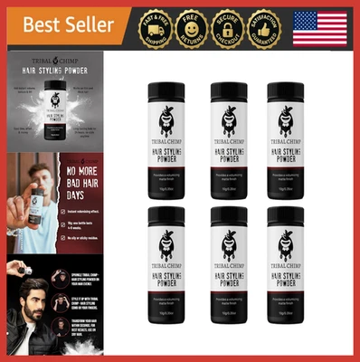 Polvo para peinar el cabello paquete de 6, sujeción y volumen durante todo el día, acabado mate, unisex, 10 g Eac Foto 1 de 4