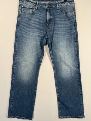 American Eagle Jeans Men's 34x30 Actual 38x29 Blue Relaxed Straight Denim - Image 1 of 4
