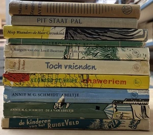 Lot 10 Vintage Dutch Language Children’s Chapter Books Hardcover Abeltje Ollebol - Imagen 1 de 24