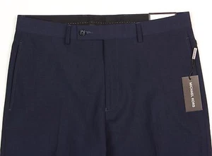 Men's MICHAEL KORS Navy Black Plaid Wool + Dress Pants 32x32 32 32 NWT NEW - Picture 1 of 5
