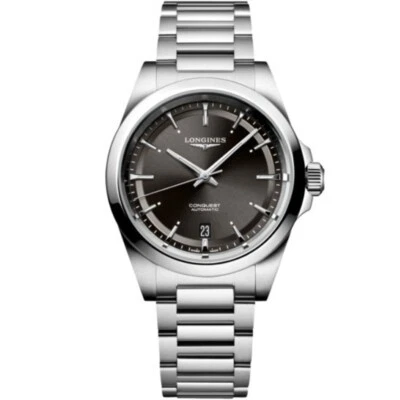 New  Longines Conquest 2024  38MM Black Dial SS Men's Watch L3.720.4.52.6 - Image 1 of 4