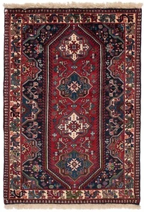Yalameh Handgeknüpfter Perserteppich 120x82 cm-Nomadic,Orient,Rug,Carpet,Rot - Bild 1 von 10