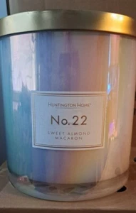 Huntington Home Giant Candle No23 Hibiscus Vanilla No22 Almond Macaron 88oz - Picture 1 of 6