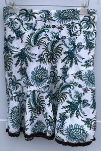 Studio Y Juniors Size 5-6 Floral Flare Skirt Back Zip Gauze Spring Retro - Picture 1 of 5