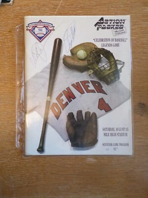 VTG Denver Rockies CELEBRATION OF BASEBALL LEGENDS GAME Souvenir Program 1992 - Image 1 of 4
