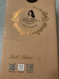Full Shine 100% Echthaar 3 Stück 10"" Spitzenclip in Haarverlängerungen 50g - Bild 1 von 7