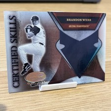 2005 Leaf Certified Materials Certified Skills Brandon Webb #CS-4 (B9)