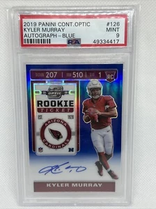 2019 Panini Contenders Optic Autografo Blu /75 Kyler Murray #126 RC PSA 9 Auto - Foto 1 di 2