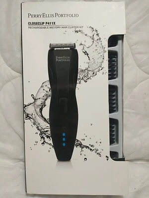 Perry Ellis Portfolio Close clip P411x 可充电干湿发夹套件 — 第 1/3 张图片