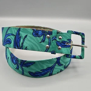 Womens Floral Print Belt Sz Small 30"  All Over Print Adjustable Tropical Beach - Picture 1 of 7