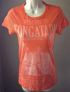 J. Crew WELCOME TO TONGATAPU Fitted TEE S T-Shirt Pacific Island SMALL SHIRT TOP - Picture 1 of 1