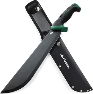 FLISSA 11'' Stainless Steel Sharp Machete,Air Tech Handle and Lightweight Sheath - Picture 1 of 7