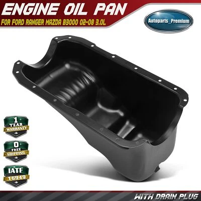 Nuevo cárter de aceite de motor con tapón de drenaje para Ford Ranger Mazda B3000 2002-2008 V6 3,0 L Foto 1 de 4
