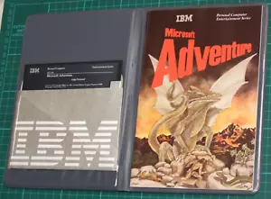 Softwin IBM Microsoft Adventure - IBM PC XT 5.25 Floppy 1981 Excellent Condition - Picture 1 of 9