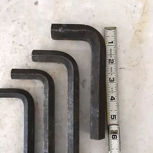 4 Piece Allen Hex Key Wrench 6" Long 1/2"-3/4" Heavy Duty Tools - Picture 1 of 6
