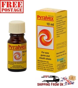 Pyralvex Paint - Oral Solution for Relief from Mouth Ulcers & Oral Lesions 10ml - Picture 1 of 3