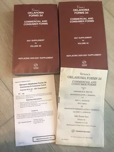Vernon's Oklahoma Forms 2d commercial consuner forns volumes 4A-4C 2021 supple - Picture 1 of 8