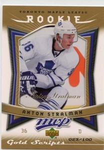 07-08 UPPER DECK MVP GOLD SCRIPT ROOKIE RC #359 ANTON STRALMAN 023/100 *45179 - Picture 1 of 1