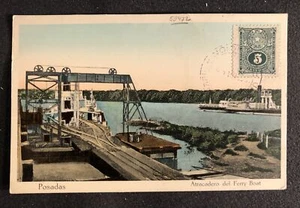 PARAGUAY 1914 -- PPC -STAMP ON FRONT -TO AUSTRIA --F/VF  - Picture 1 of 2