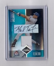 MARK TEIXEIRA 2004 LEAF LIMITED MONIKERS AUTO JERSEY #20/25 YANKEES