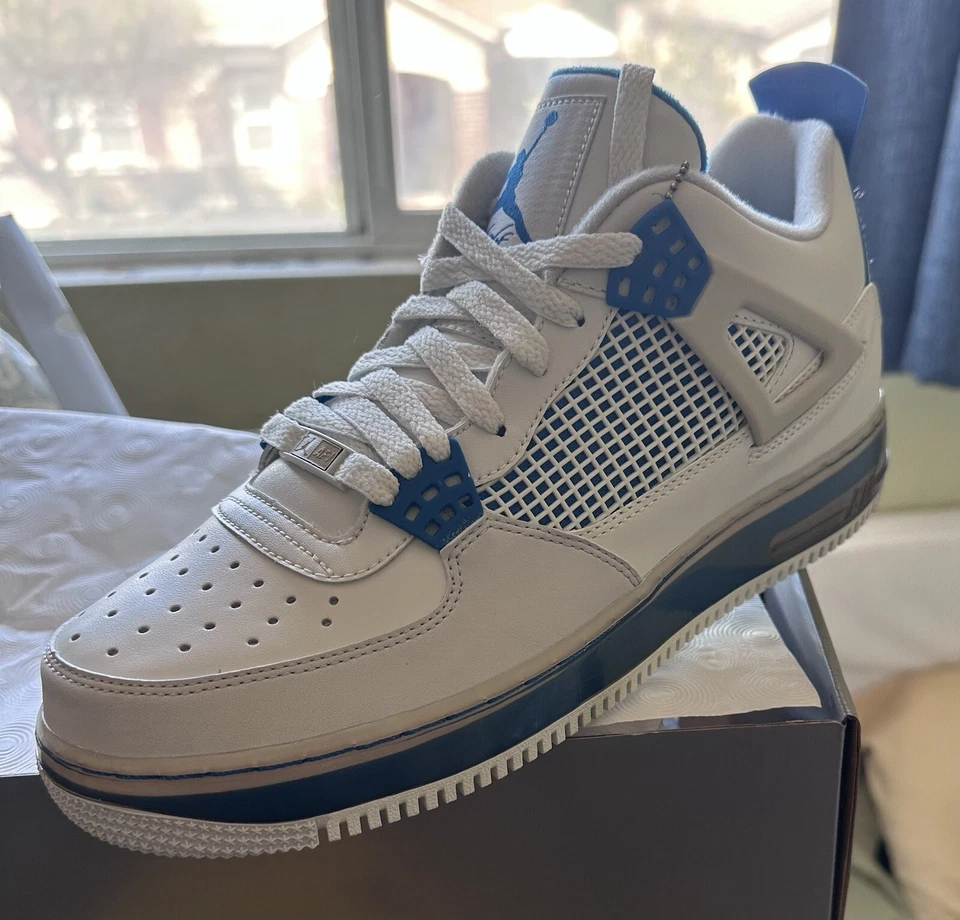 Talla 9.5 - Jordan Fusion 4 Azul Militar Foto 1 de 1