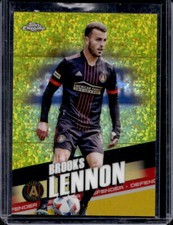 2022 Topps Chrome MLS Brooks Lennon Gold Mini Diamond Refractor #15/50