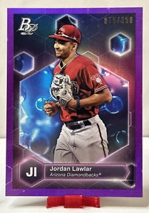 2022 Bowman Platinum TOP PROSPECT PE-25 Jordan Lawlar Purple /250 PRISTINE - Picture 1 of 2