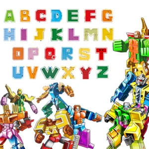 A-Z Alphabet Robots Toys for Kids ABC Learning Transformers Toy Letters Gift New - Picture 1 of 32