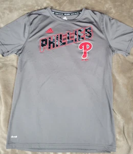 Adidas Philadelphia Phillies Shirt Men's Large Climate Control Gray MLB - Picture 1 of 9