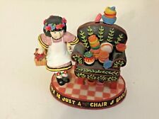 Vtg Mary Engelbreit "Life Is Just A Chair Of Bowlies" Figurine 1998