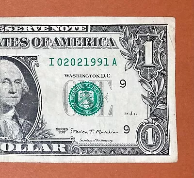 February 2, 1991 (I 02021991 A) Birthday Note $1 One Dollar Bill - Image 1 of 3
