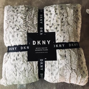 dkny snow leopard pillow