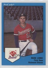 1989 ProCards Triple A Mark Lemke #830 Rookie RC