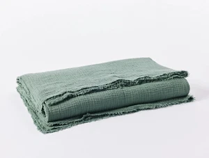 COYUCHI Topanga Bio-Baumwolle Matelasse King Decke, Wacholder - $ 298 - Bild 1 von 7
