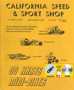 California Speed and Sport 1970 Go-Karts Mini-Bikes catalog PDF File USB Drive - Foto 1 di 12
