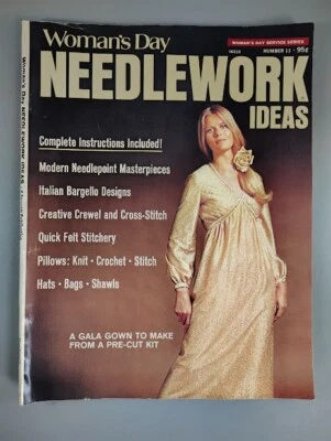 VTG Woman’s Day NEEDLEWORK IDEAS #11 - 1971 Groovy Mod Retro Crafts - VERY GOOD - Image 1 of 4