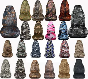 Cubiertas de asiento de cubo de camuflaje para Chevrolet GMC serie C Topkick 2003 a 2009 - Imagen 1 de 25