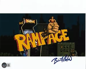 FOTO 8X10 BRIAN COLIN AUTOGRAFATA FIRMATA RAMPAGE BAS COA - Foto 1 di 1