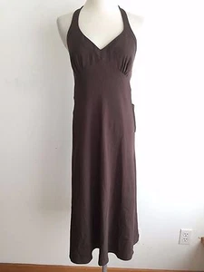 J.CREW Silk Sleeveless Halter Dress Brown Size 8 NWT! - Picture 1 of 8