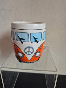Camper Van Mug in Orange and White VW (V4) - Picture 1 of 11