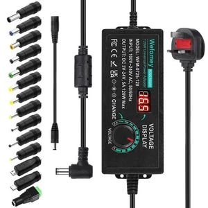 Wefomey Universal Power Supply 3V~24V 5A 120W Adjustable Variable AC/DC Adapter - Picture 1 of 5