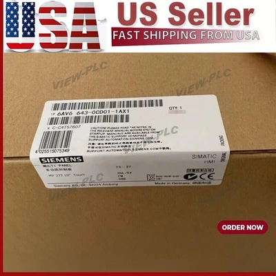 1PC 6AV6643-0CD01-1AX1 6AV6 643-0CD01-1AX1 MP 277 TOUCH PANEL NEW In Box SIEMENS - Image 1 of 2