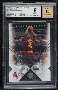 2010-11 Ultimate Collection Ultimate Auto /99 James Harden #2 BGS 9 MINT Auto - Picture 1 of 3