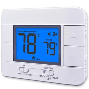 Nicht programmierbarer Thermostat für Zuhause 1 Wärme/1 Kühlung einstufiges System, mit... - Bild 1 von 8